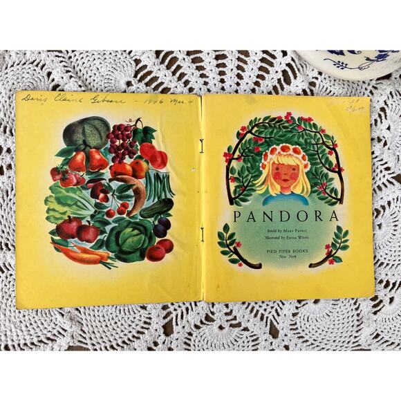 Rare 1945 Pandora Children's Book: Erika Weihs Illustrations, Vintage Nursery - Picture 2 of 8